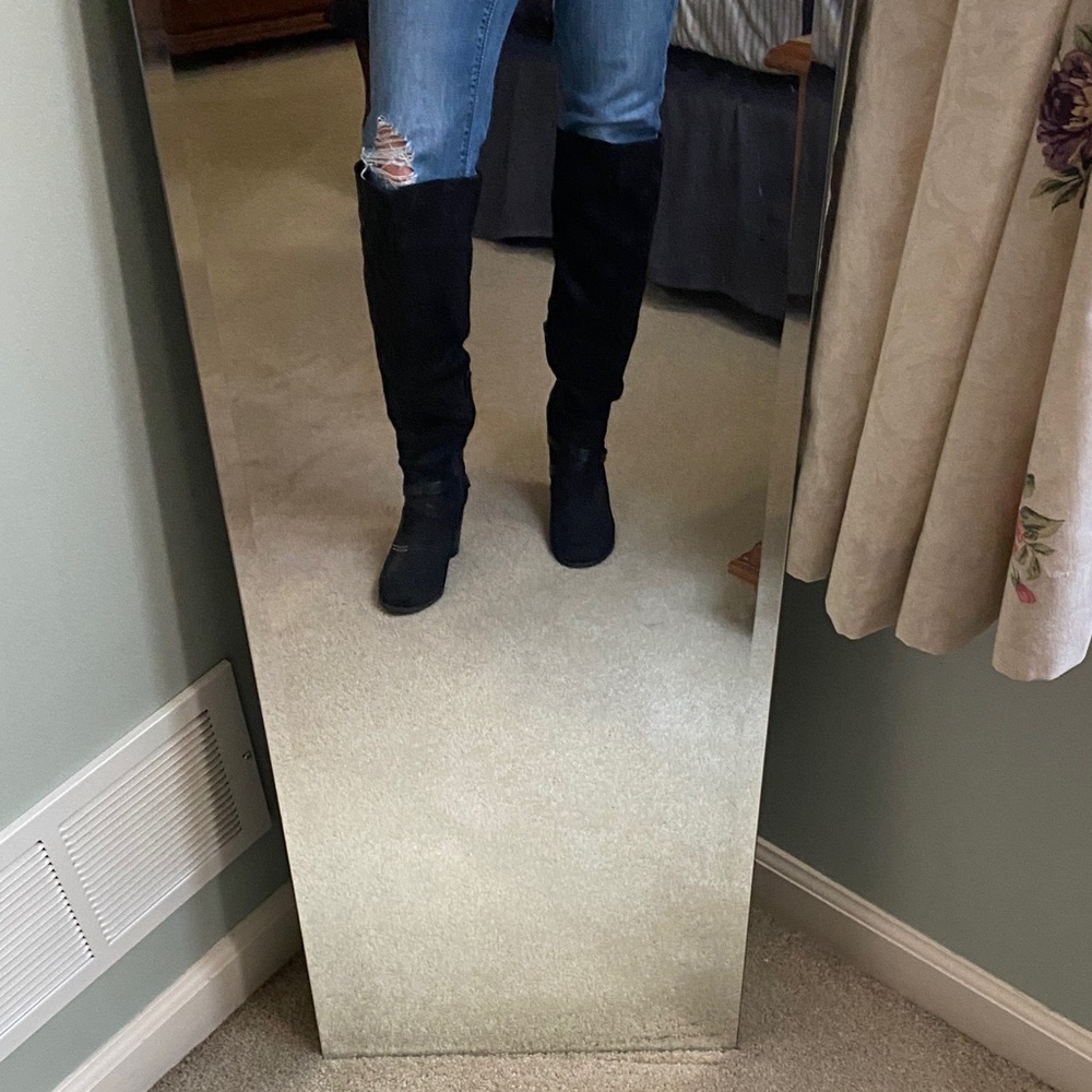 Black Knee-High Boots